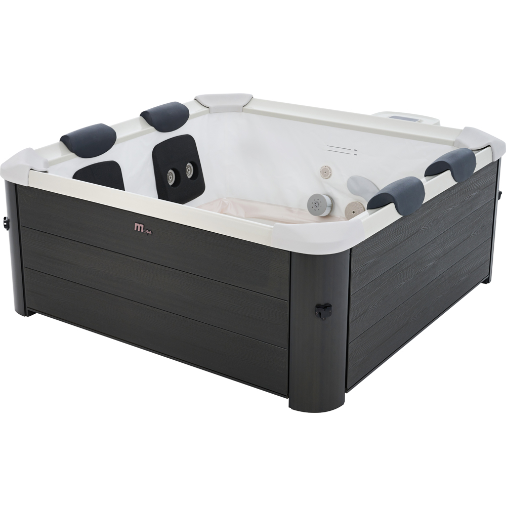 MSpa Oslo 6 Person Grey Rigid-Wall Hot Tub with Smart App Control and Remote-Controlled LED Image 1