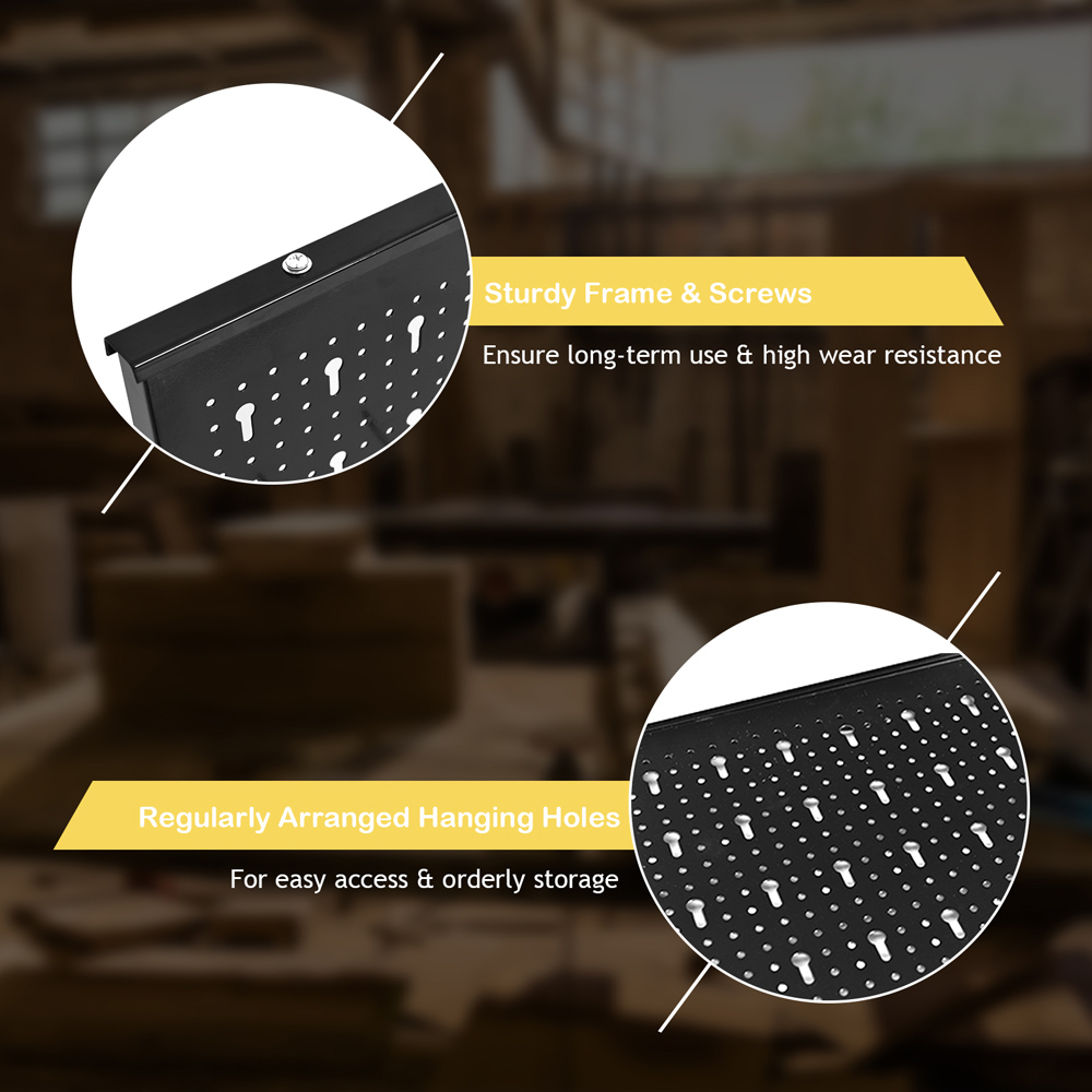 Costway Pegboard Wall Organiser Kit Image 8