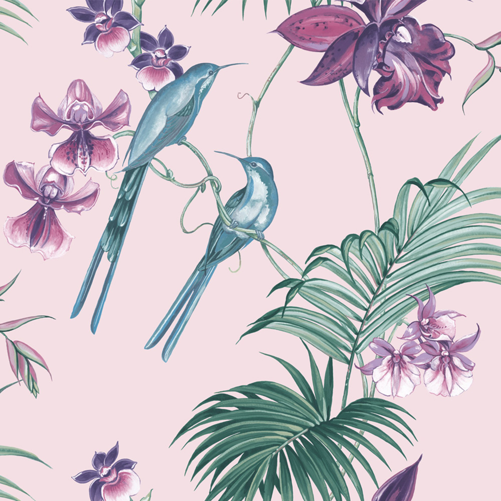 Fresco Utopia Pink Wallpaper Image 1