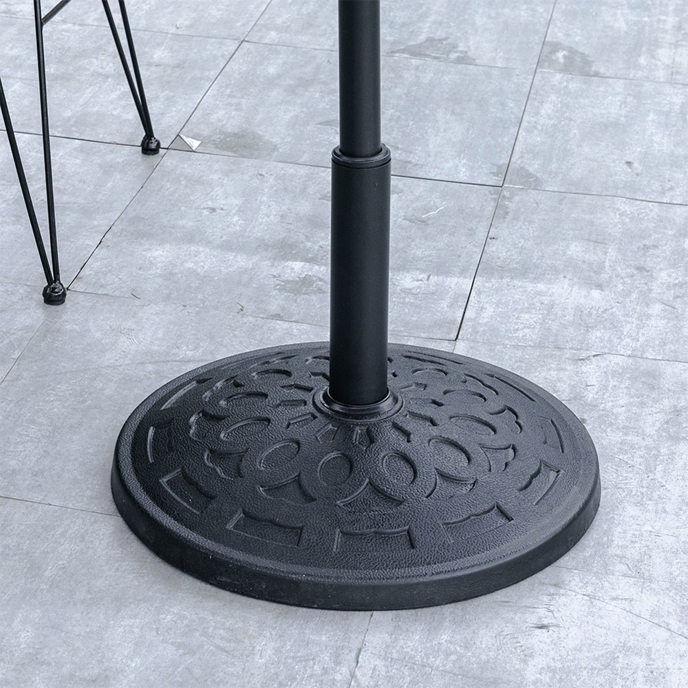 Living and Home Black Heavy Duty Resin Parasol Base 14kg Image 2