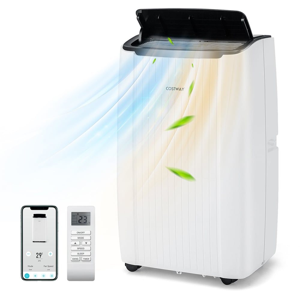 Costway White 12000 BTU 4 in 1 Smart Portable Air Conditioner Image 2