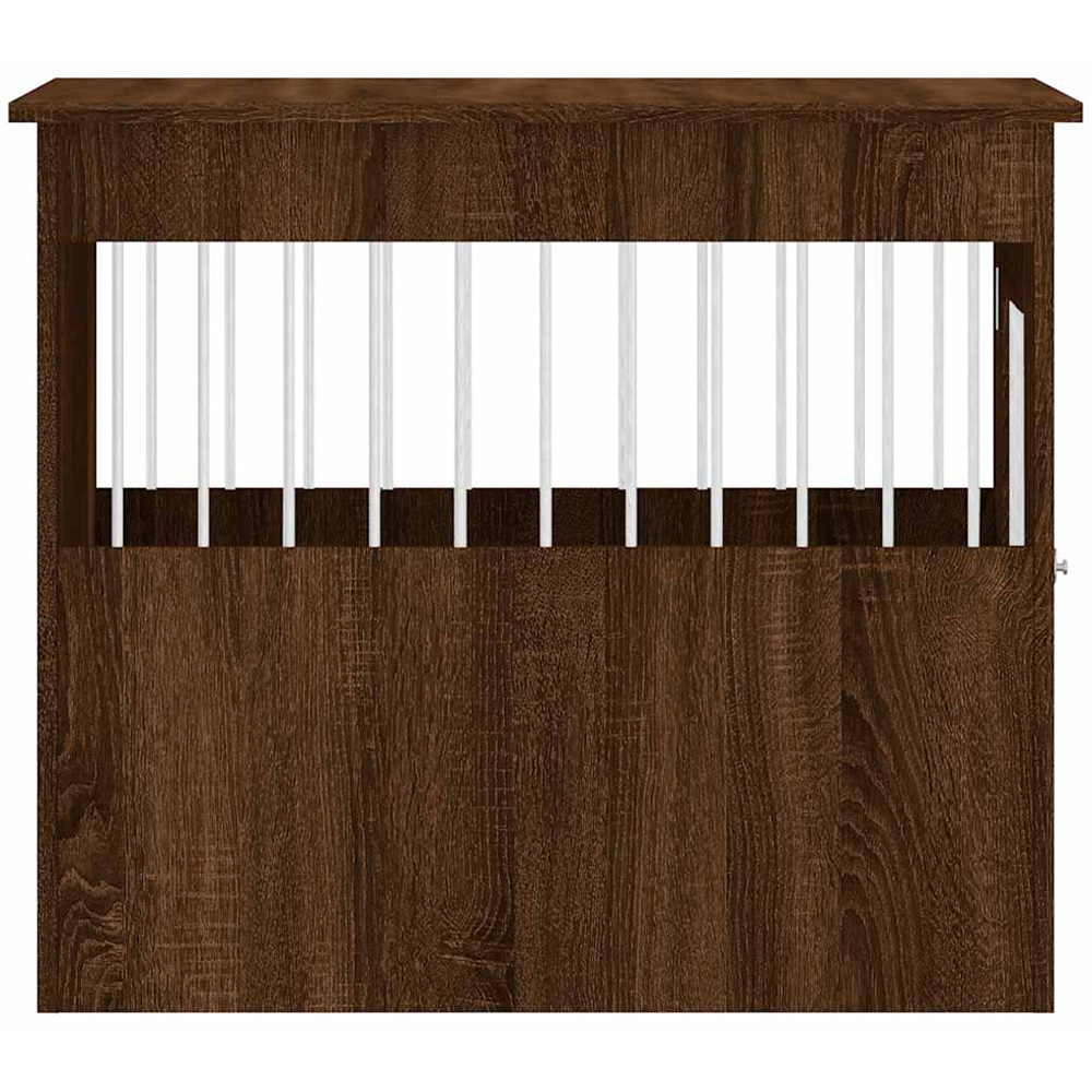 vidaXL Brown Oak Processed Wood Dog Crate Furniture 55 x 80 x 68cm Image 7