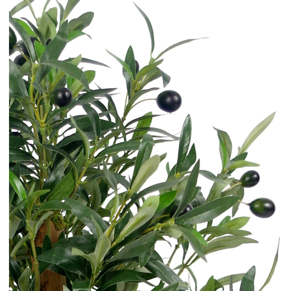 Botanik Luxury Olive Artificial Tree in Black Plastic Pot 65cm Image 2
