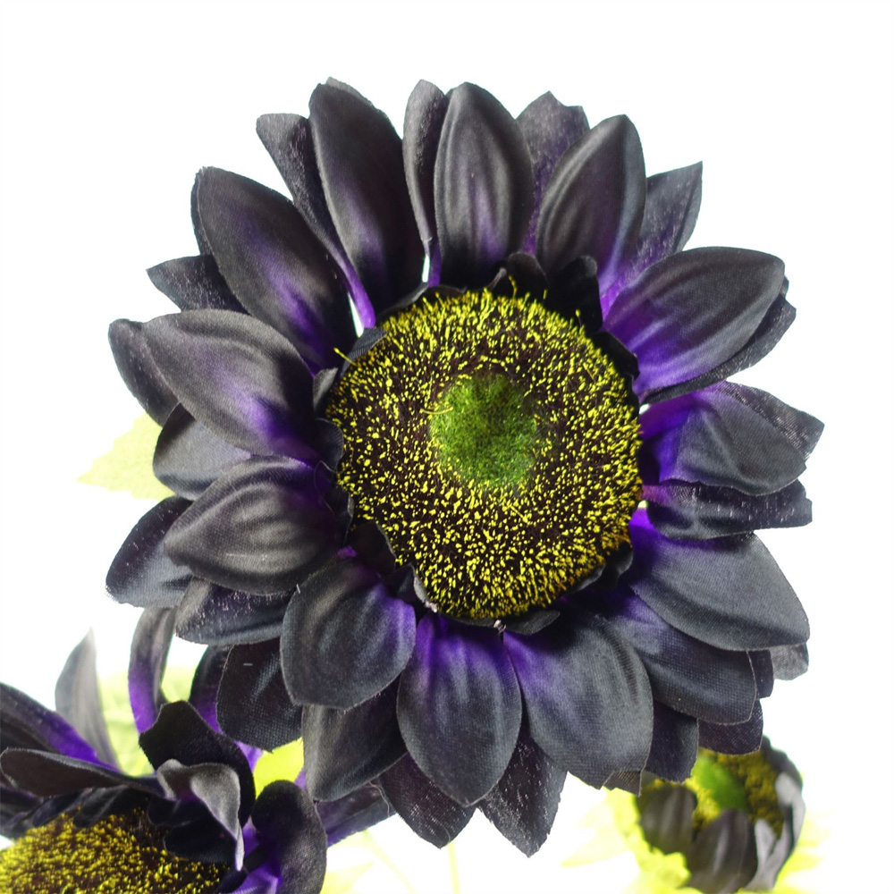 Leaf Purple Sunflower Artificial Flower Bundle with Vase 100cm 9 Pack Image 6