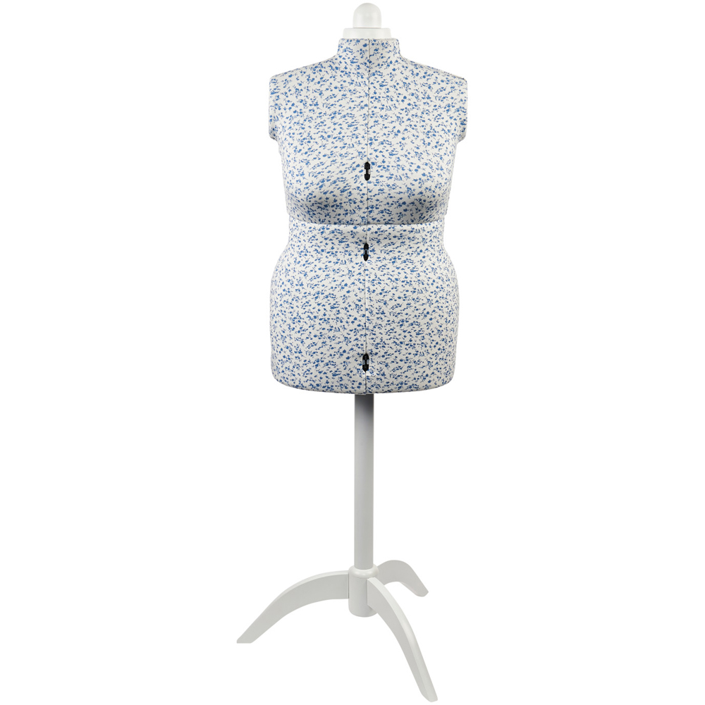 Sewing Online 5915C Ditsy Blue Adjustable 8-Part Dressmakers Dummy with Hem Marker Large Image 2