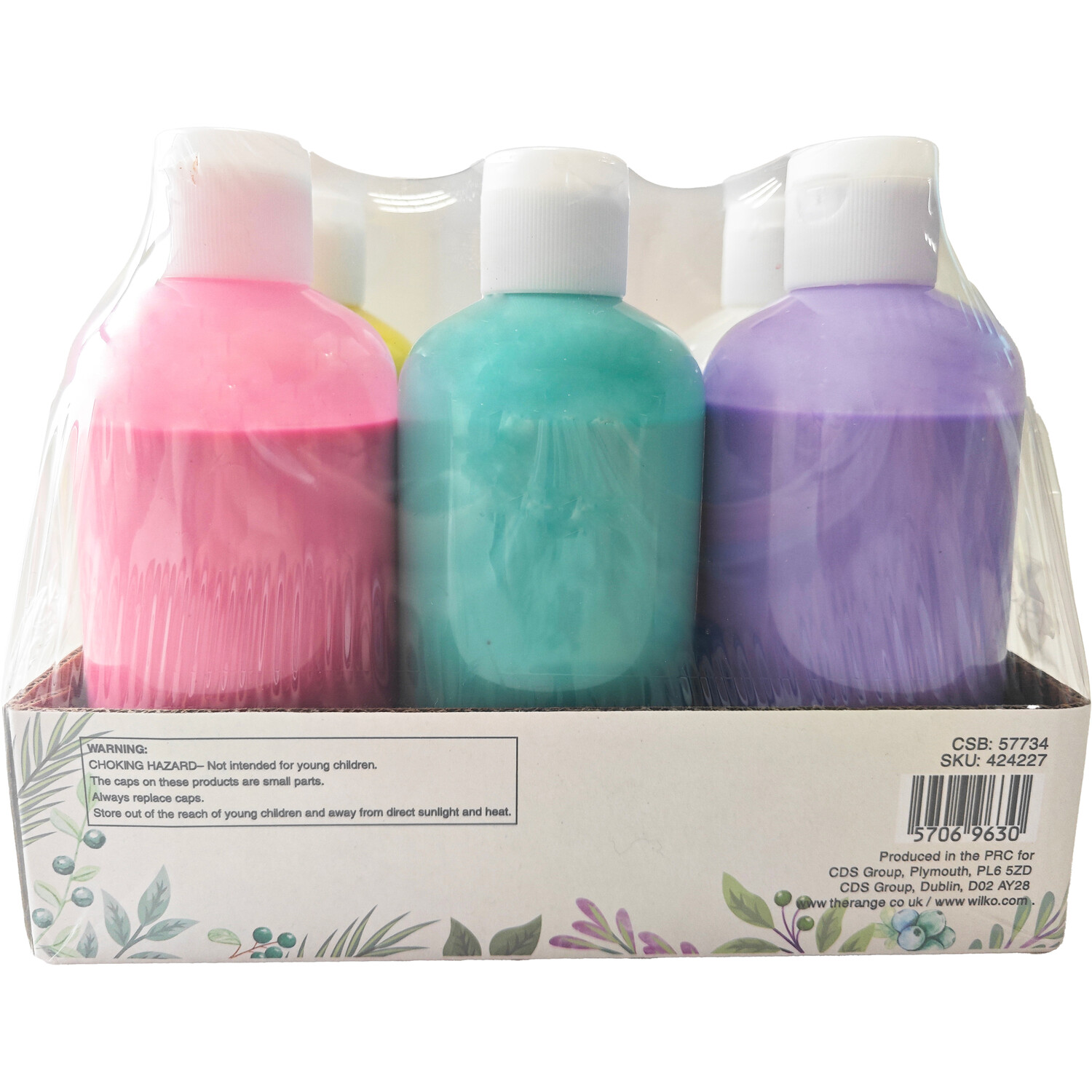 Pack of 6 Ready Mix Paint - Pastel Image 3