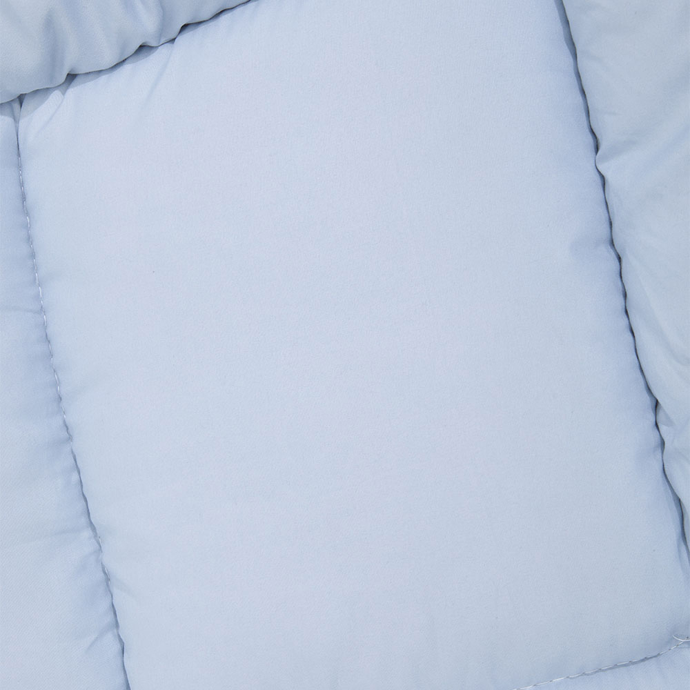Living and Home Super King Size Grey and Blue Quilted Mattress Topper Image 6