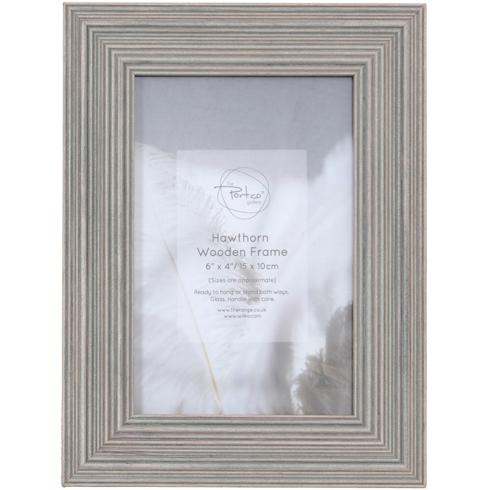 Hawthorn Wooden Photo Frame - Grey / 6 x 4in Image 1