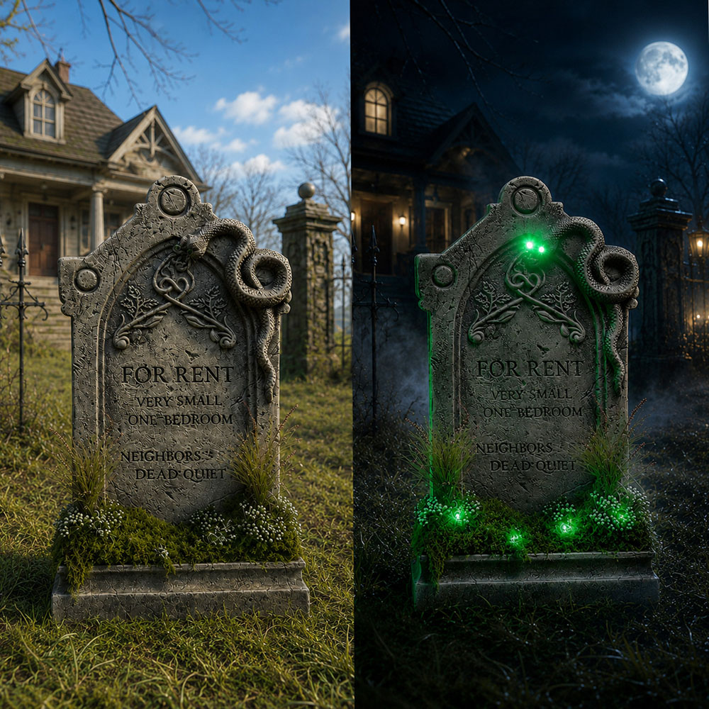 Samuel Alexander For Rent LED Halloween Graveyard Tombstone 60cm Image 8