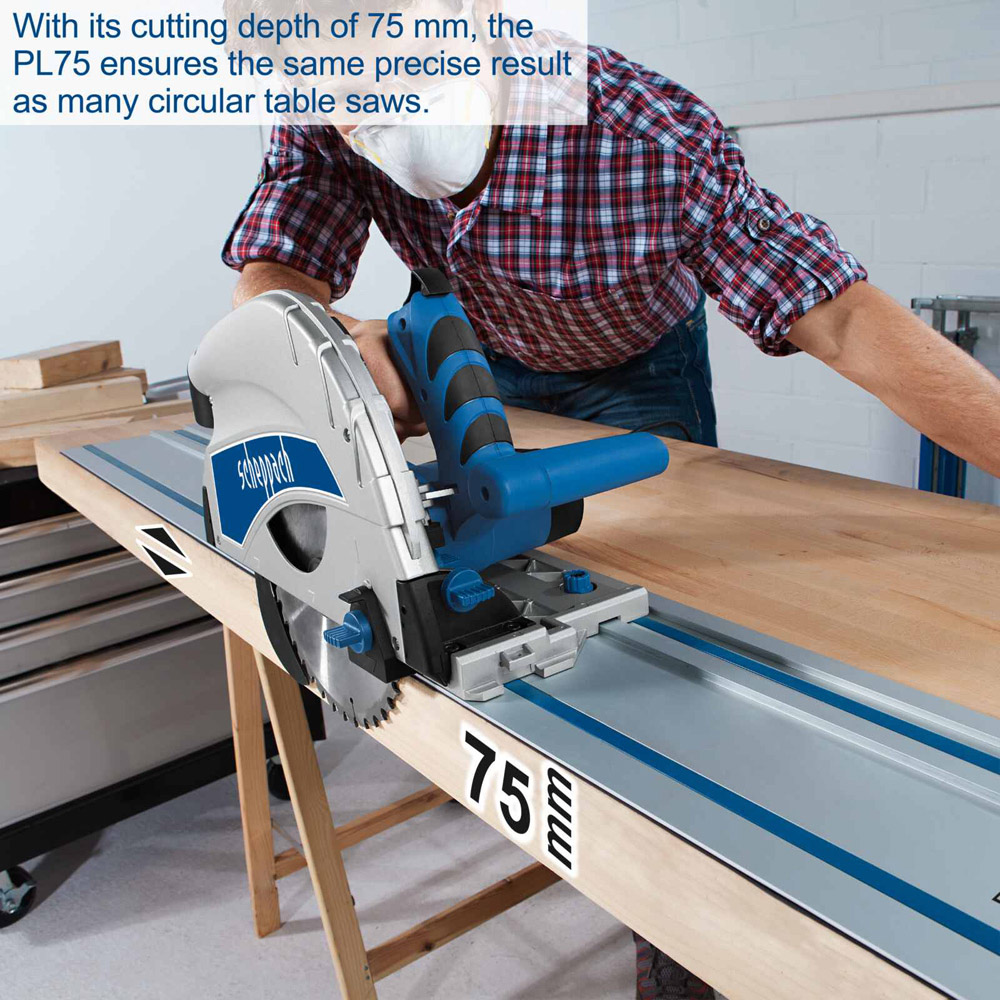 Scheppach PL75 210mm Blade Plunge Saw 1600W Image 7