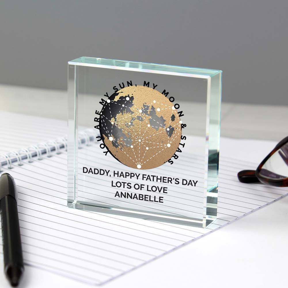 Personalised Memento Personalised You Are My Sun My Moon Crystal Token Image 2
