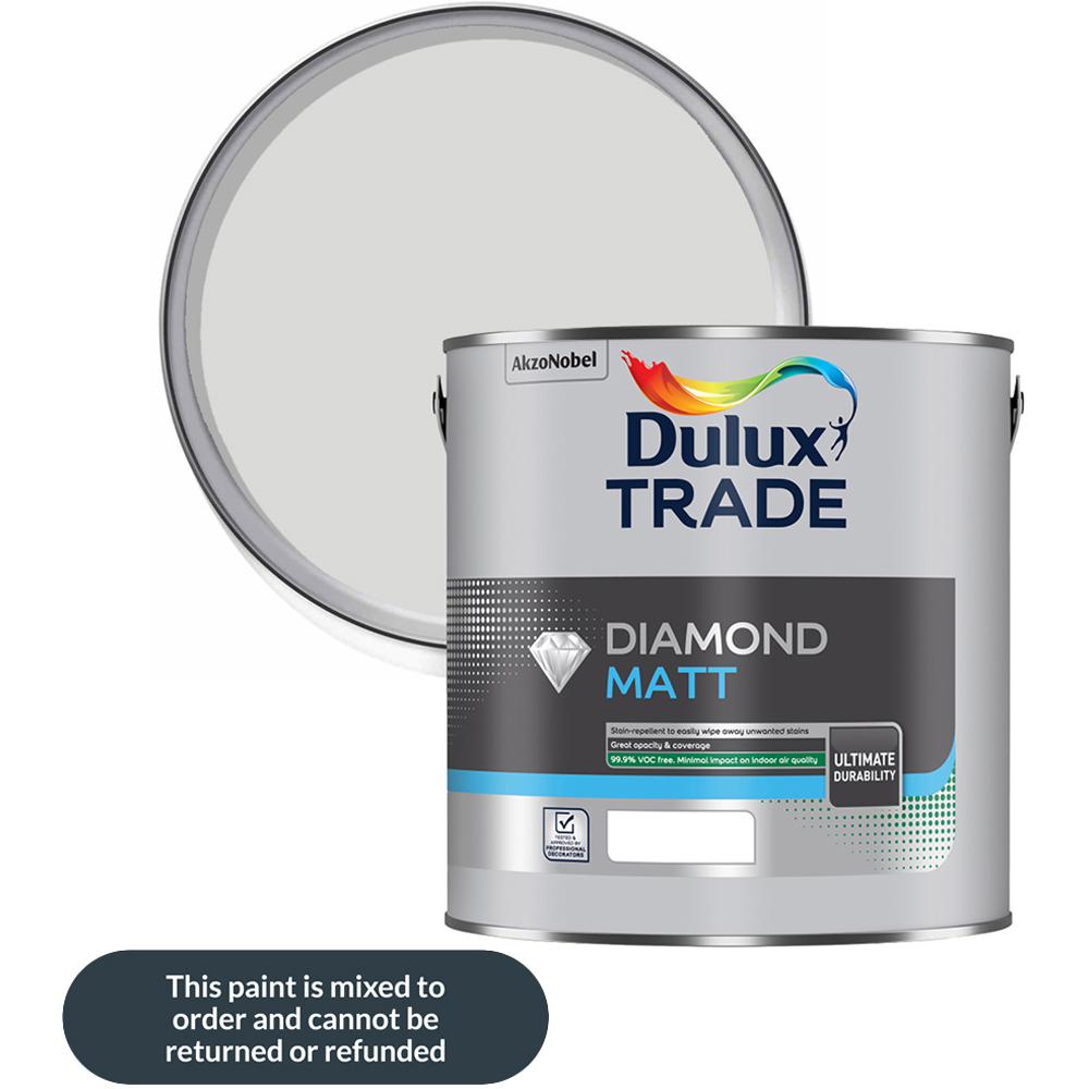 Dulux Trade Polished Pebble Walls and Ceilings Diamond Matt Paint 5L Image 1