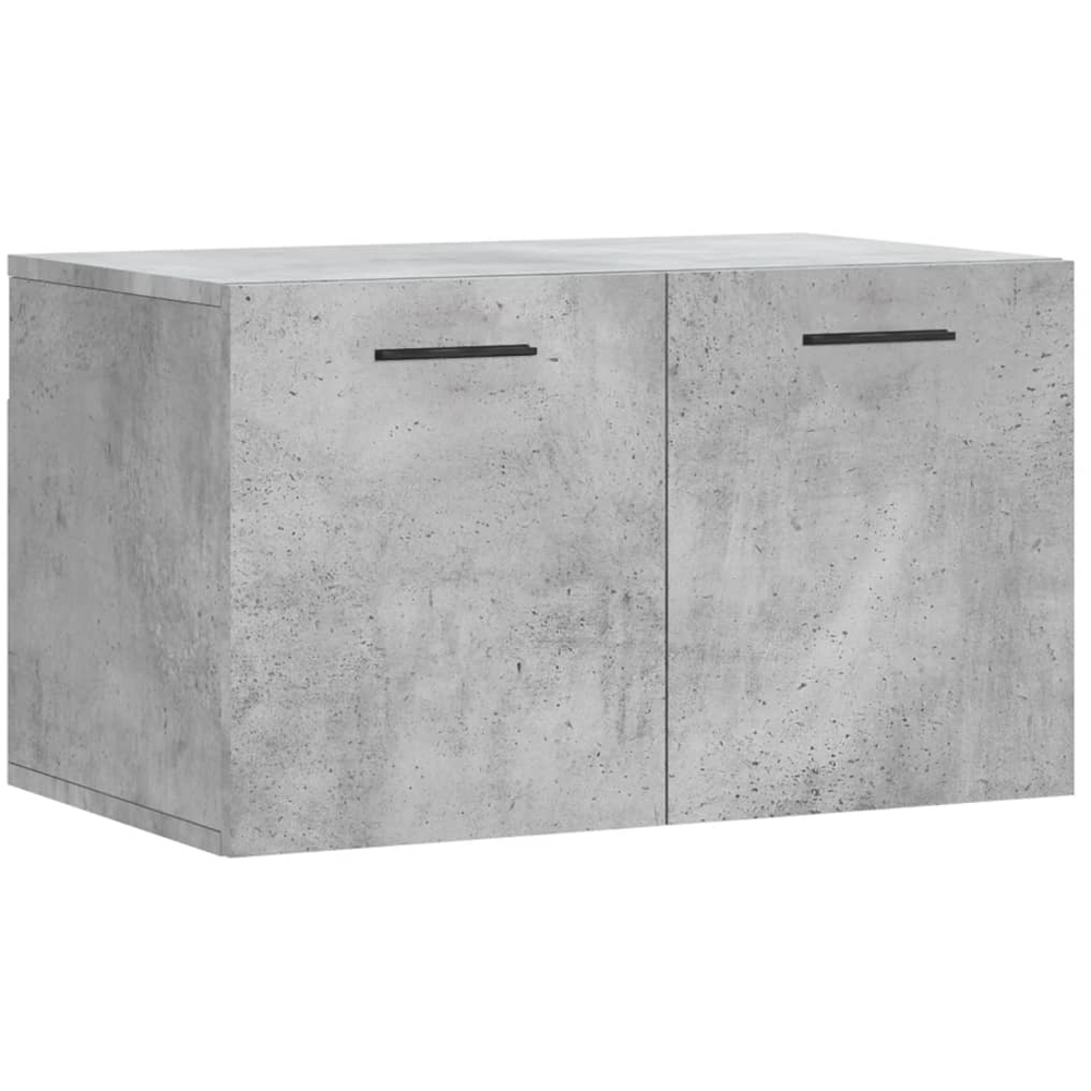 vidaXL 2 Door Concrete Grey Wall Cabinet Image 2