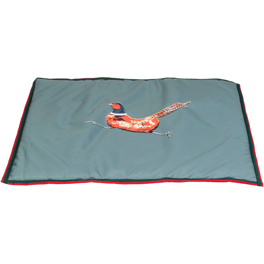 House of Paws Small Medium Green Pheasant Reversible Pet Boot Mat Image 1