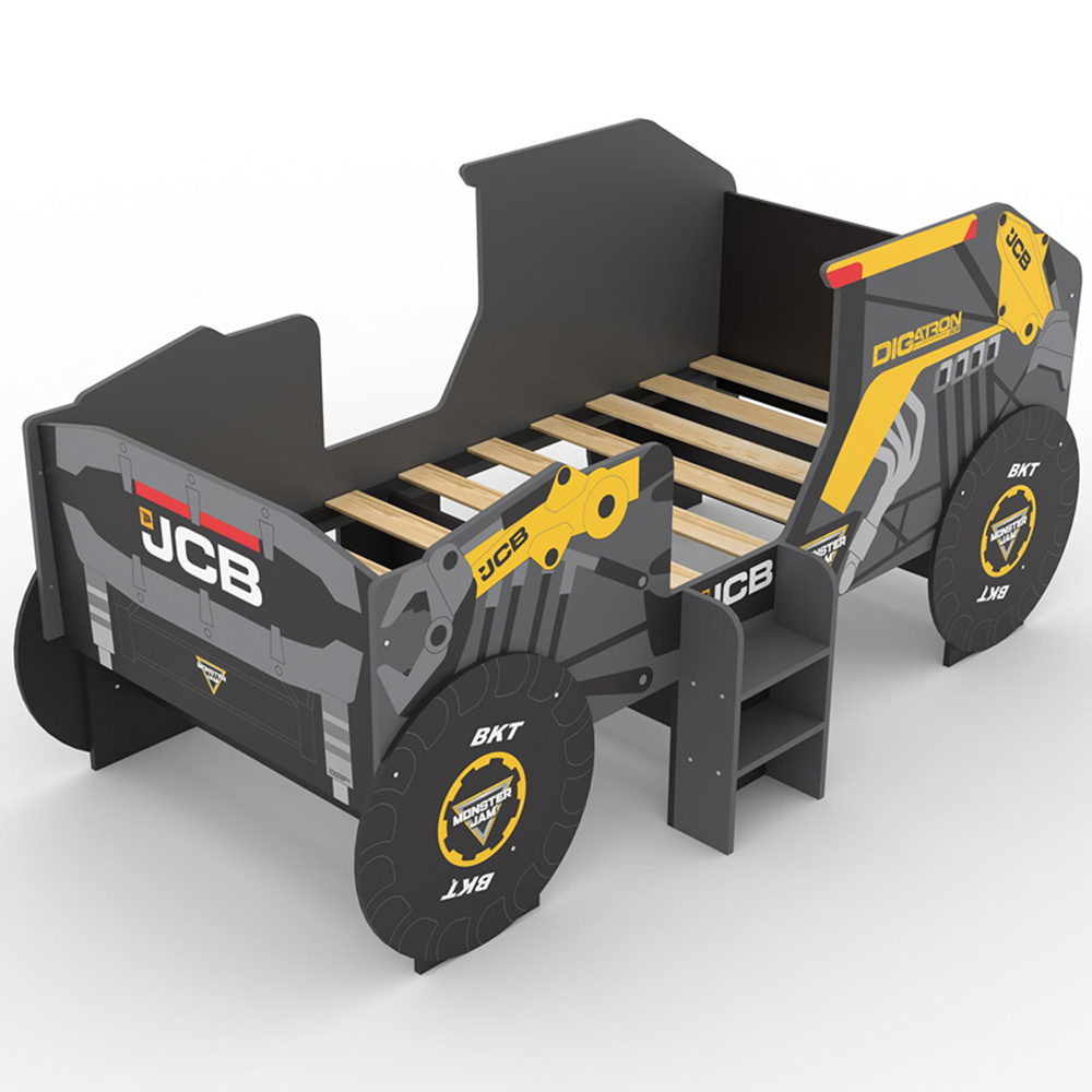 Kidsaw Monster Jam DIGatron Single JCB Digger Kids Bed with Storage Image 6