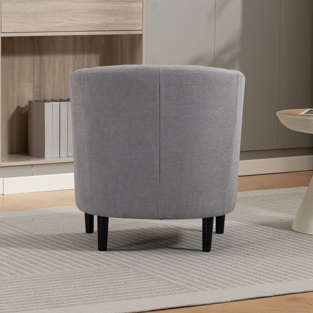Artemis Home Beulah Grey Fabric Accent Chair Image 6