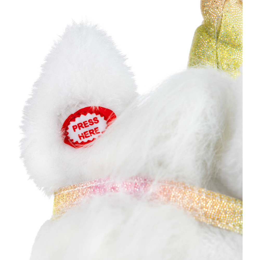 Toyrific Kids White Unicorn Interactive Hobby Horse Stick Toy Image 4