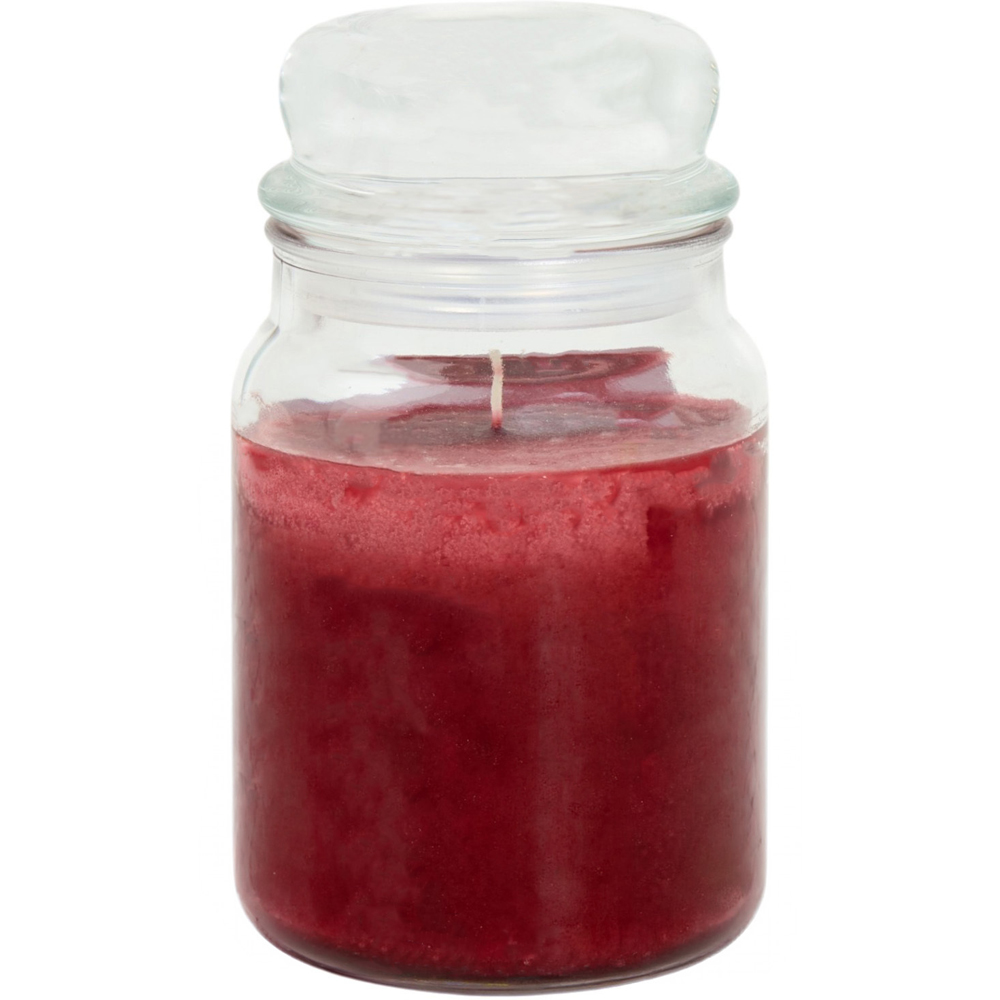 Scented Large Mason Jar Candle Cherry Oud Image 4