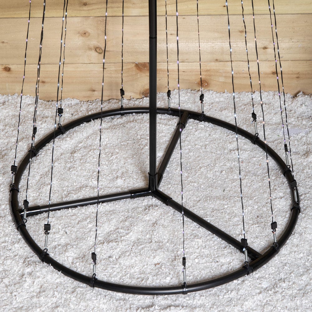 Samuel Alexander 835 Cool and Warm White LED Multi-Function Christmas Pyramid Cone Tree 8ft Image 8