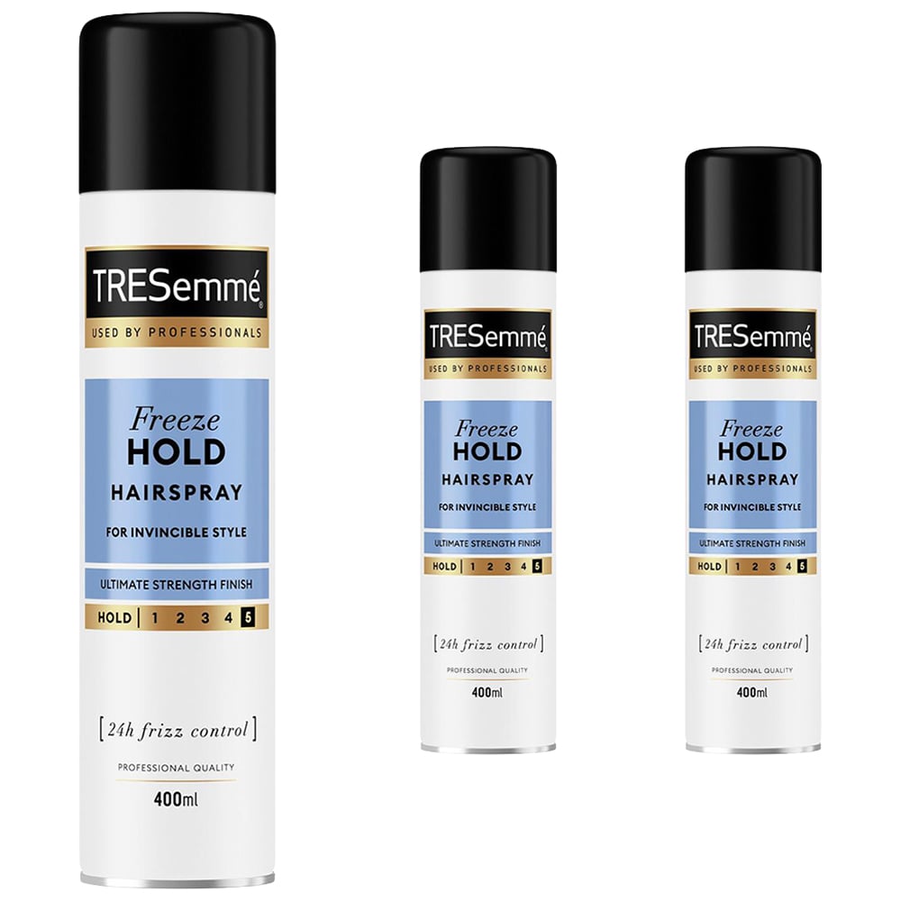 TRESemme Freeze Hold Hairspray 400ml 3 Pack Image 1