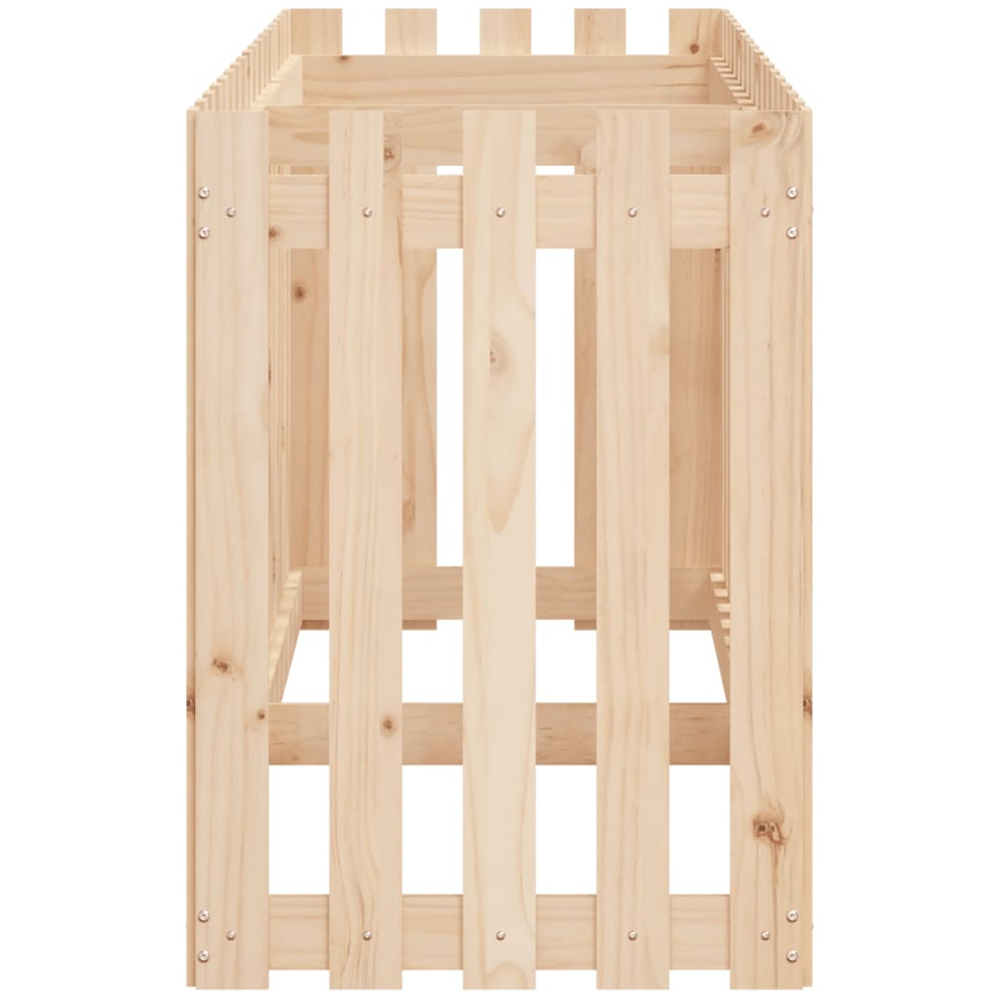 vidaXL Brown Solid Pine Wood Raised Garden Bed 70 x 200 x 50cm Image 5