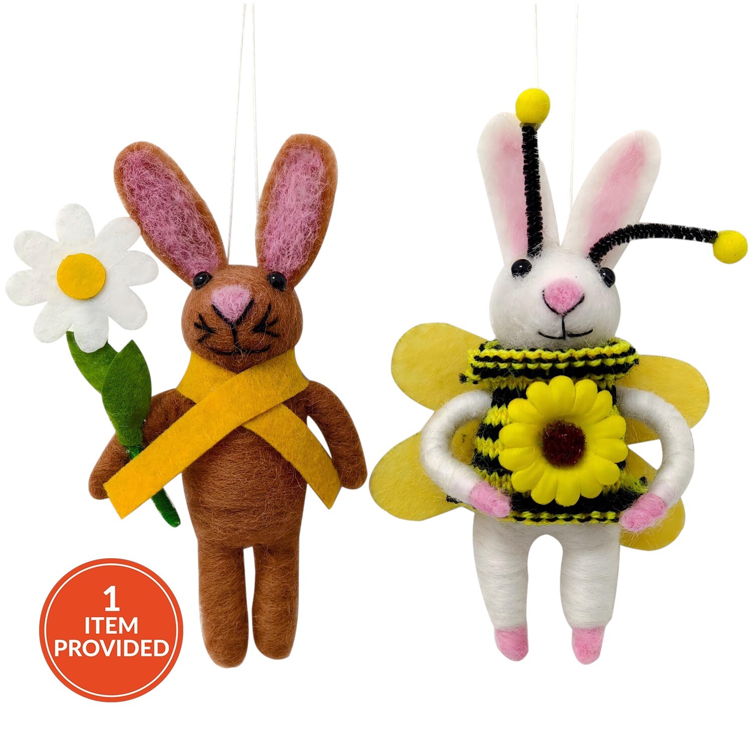 Hanging Bee Bunnies Decoration Image 3
