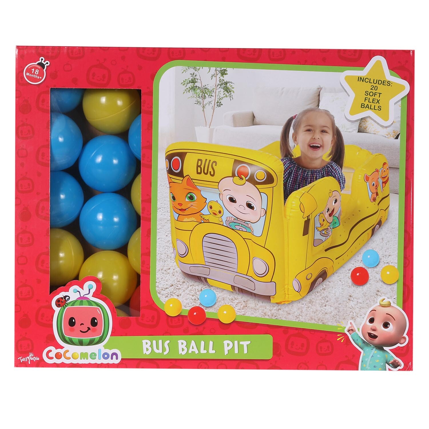 CoComelon Toy Mania Bus Ball Pit Image 1