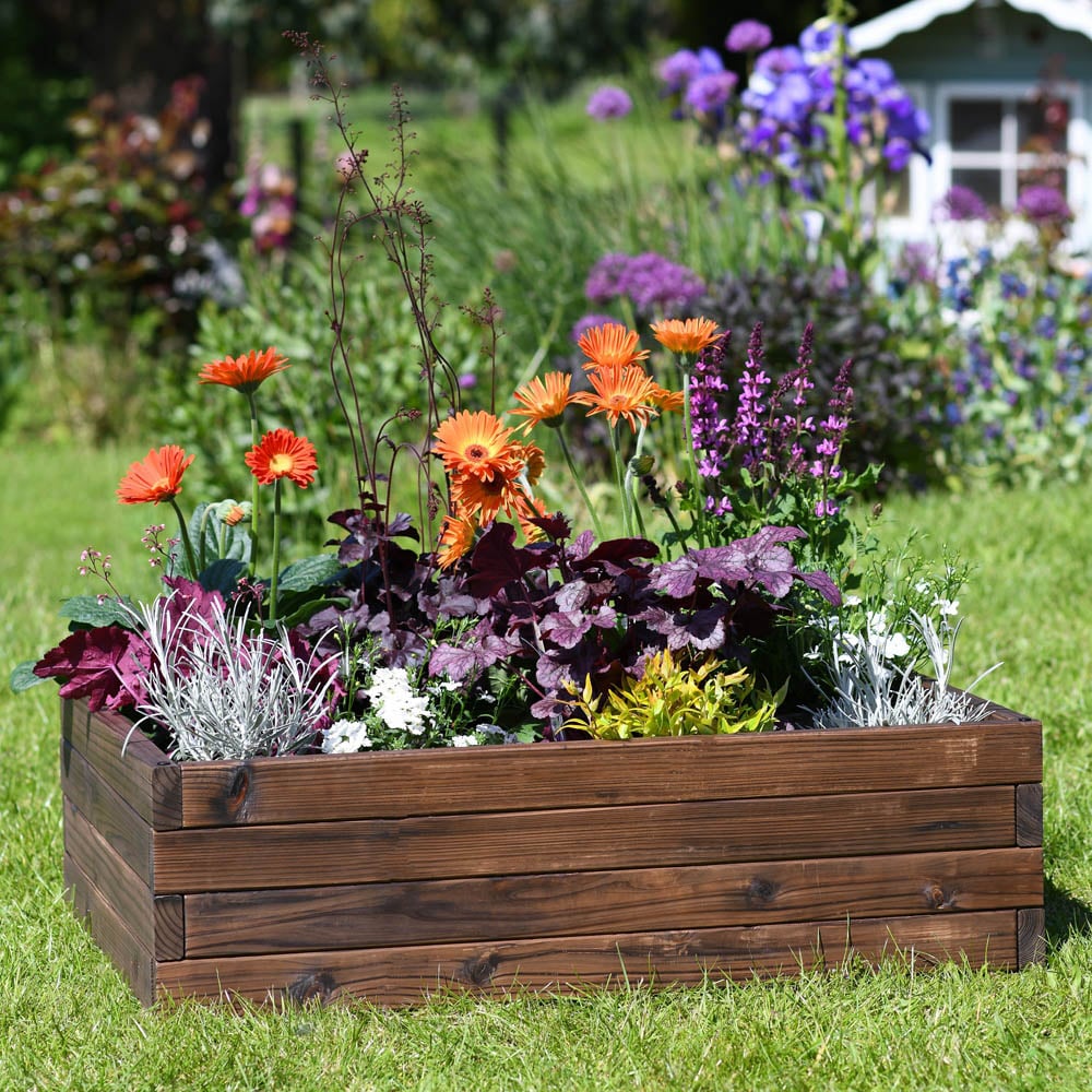Garden Gear Wooden Raised Garden Bed 80 x 60cm Image 4