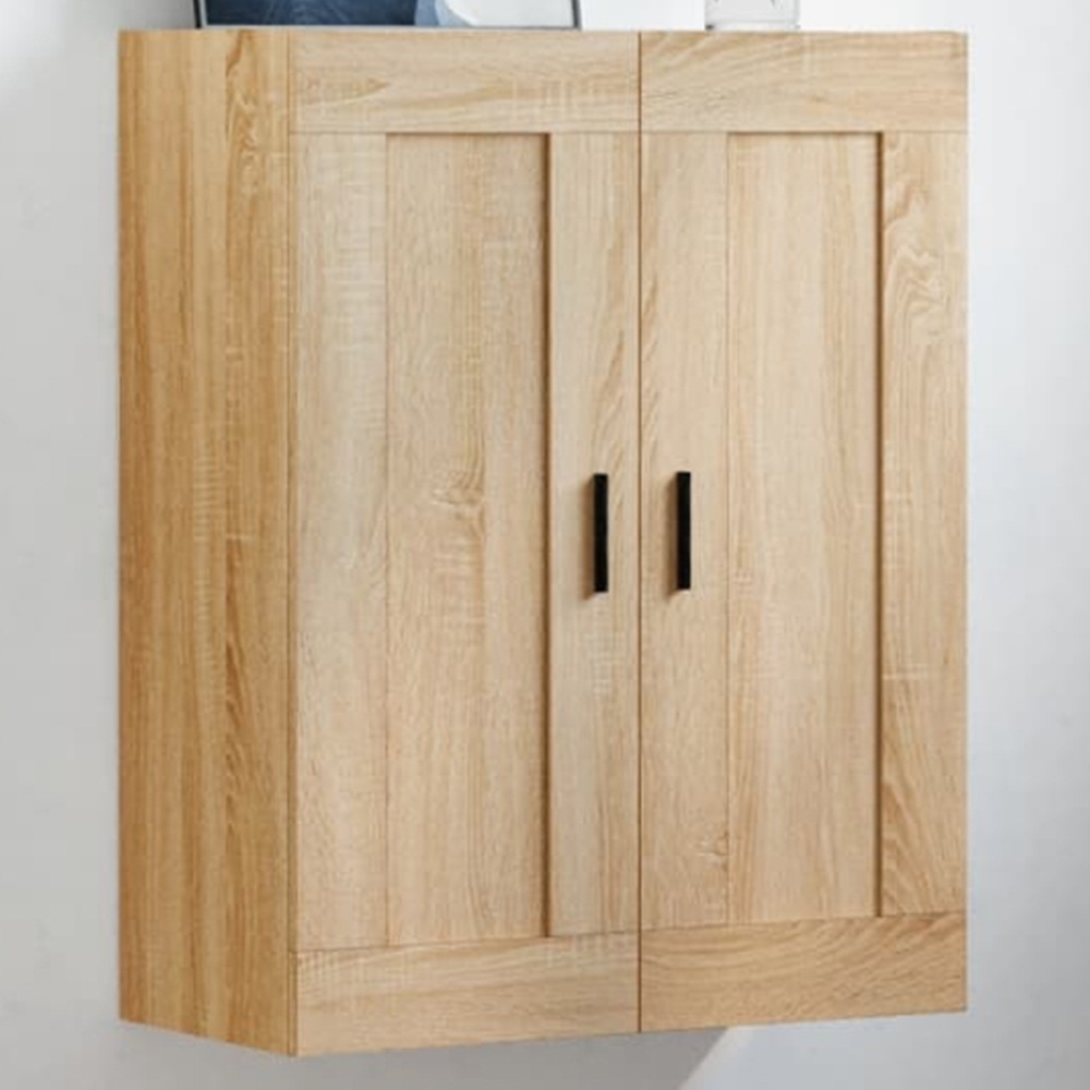 vidaXL 2 Door Sonoma Oak Wall Mounted Large Cabinet Image 1