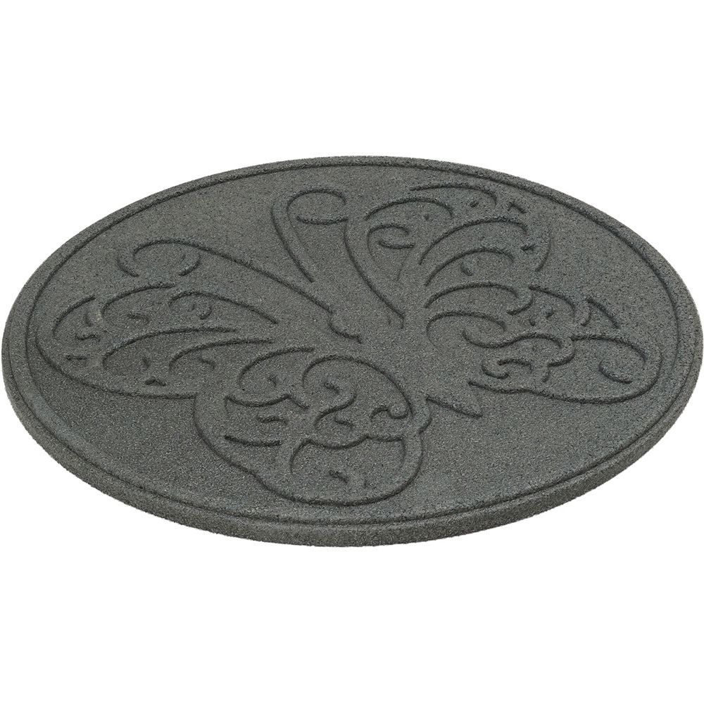 Nicoman Grey Butterfly Reversible Garden Stepping Stone 46cm 4 Pack Image 3