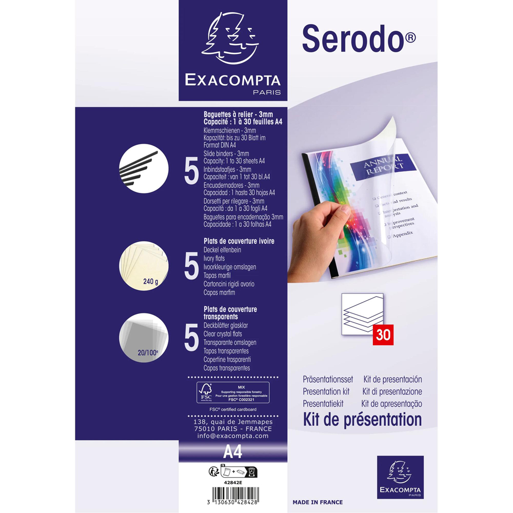Exacompta Serodo Slide Binders Kit 5 Pack Image 4