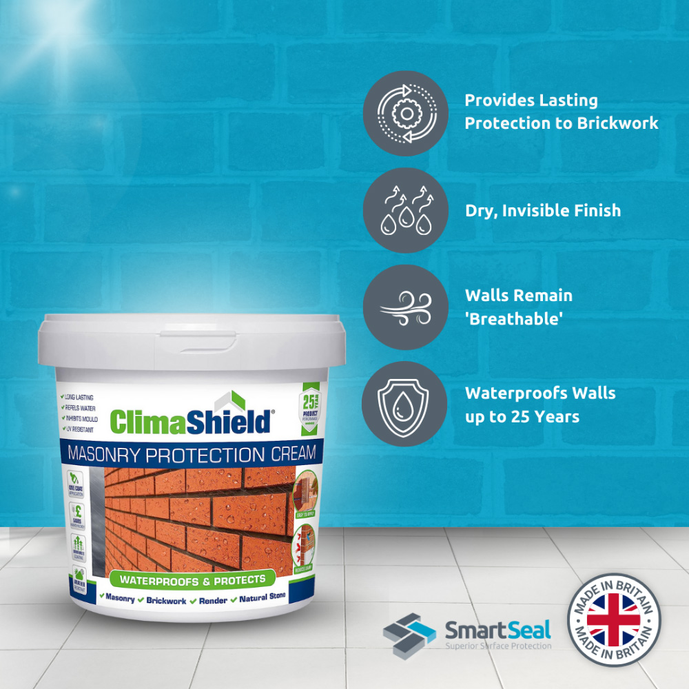 SmartSeal White Masonry Protection Cream 10L Image 2