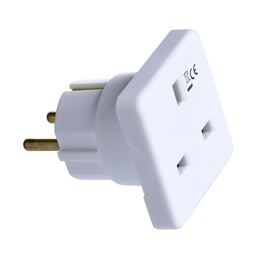 Wilko UK to Europe Travel Adaptor Image