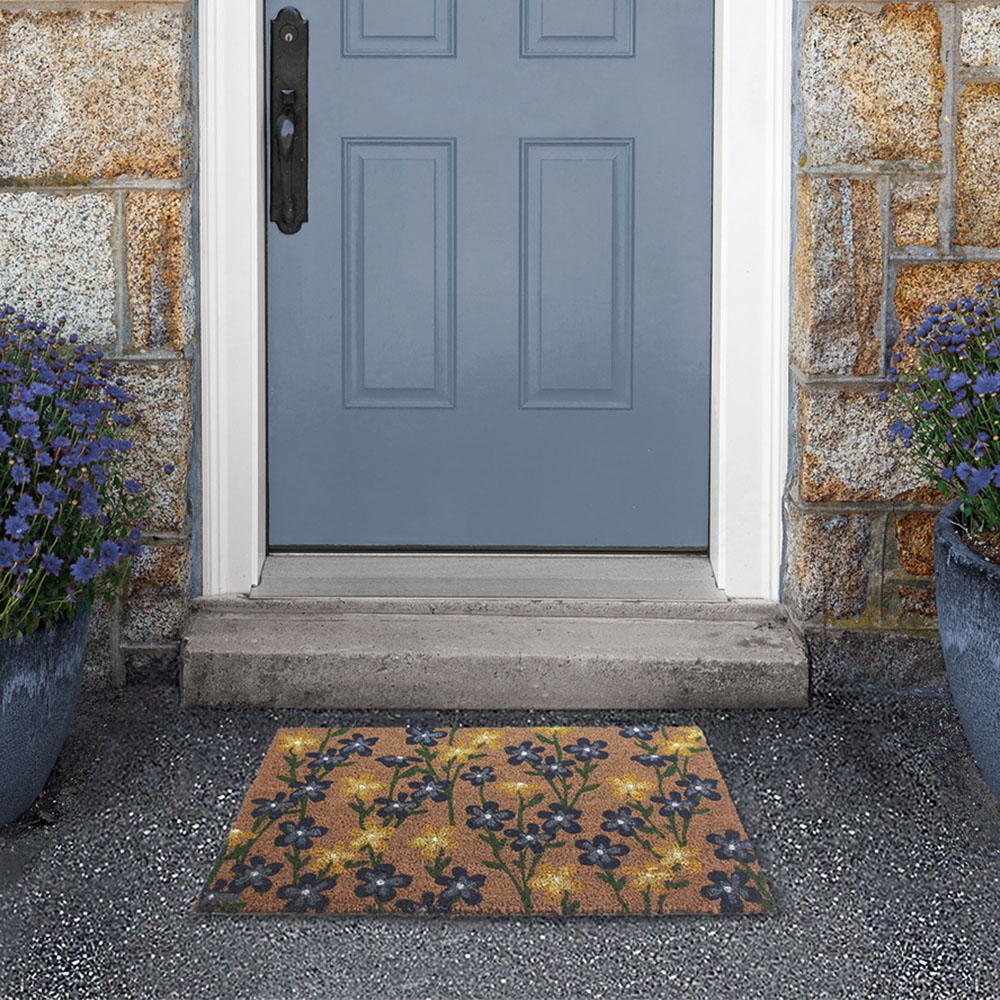 RHS Spring Flowers Latex Backed Door Mat 45 x 75cm Image 5