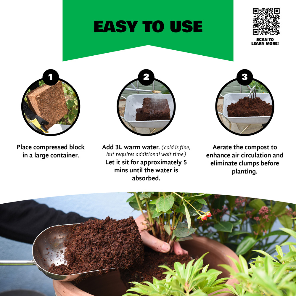 Coco & Coir Little Big Compost Houseplant Compost 9L Image 5