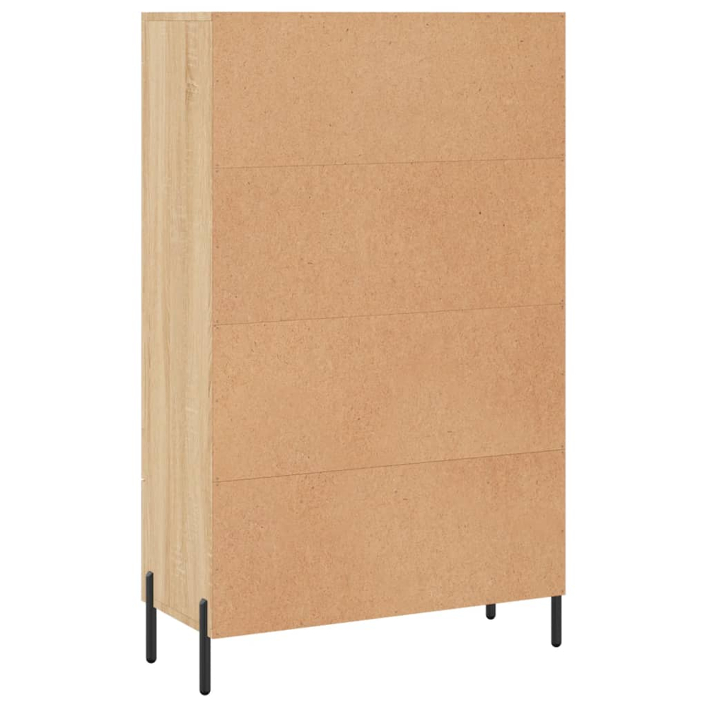 vidaXL 2 Door Single Drawer Sonoma Oak Highboard Image 8