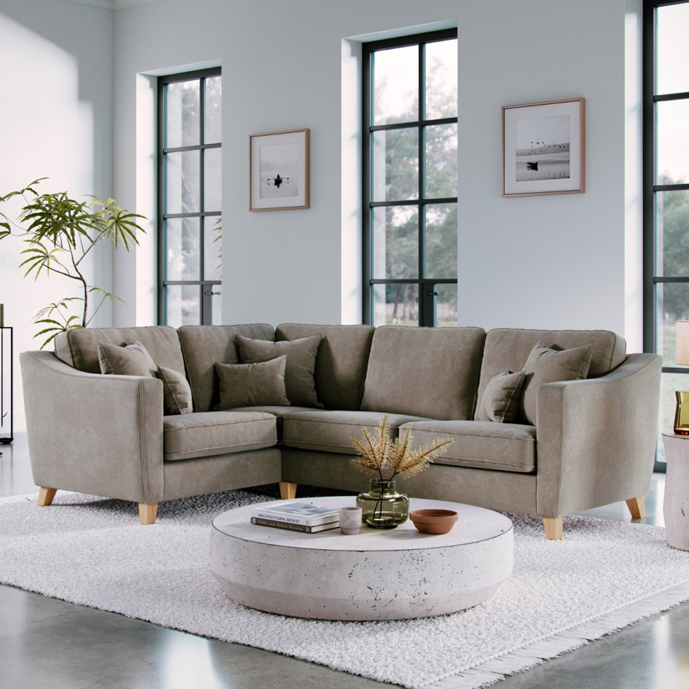 Marlon 3 Seater City Fossil Left Hand Corner Sofa Image 6
