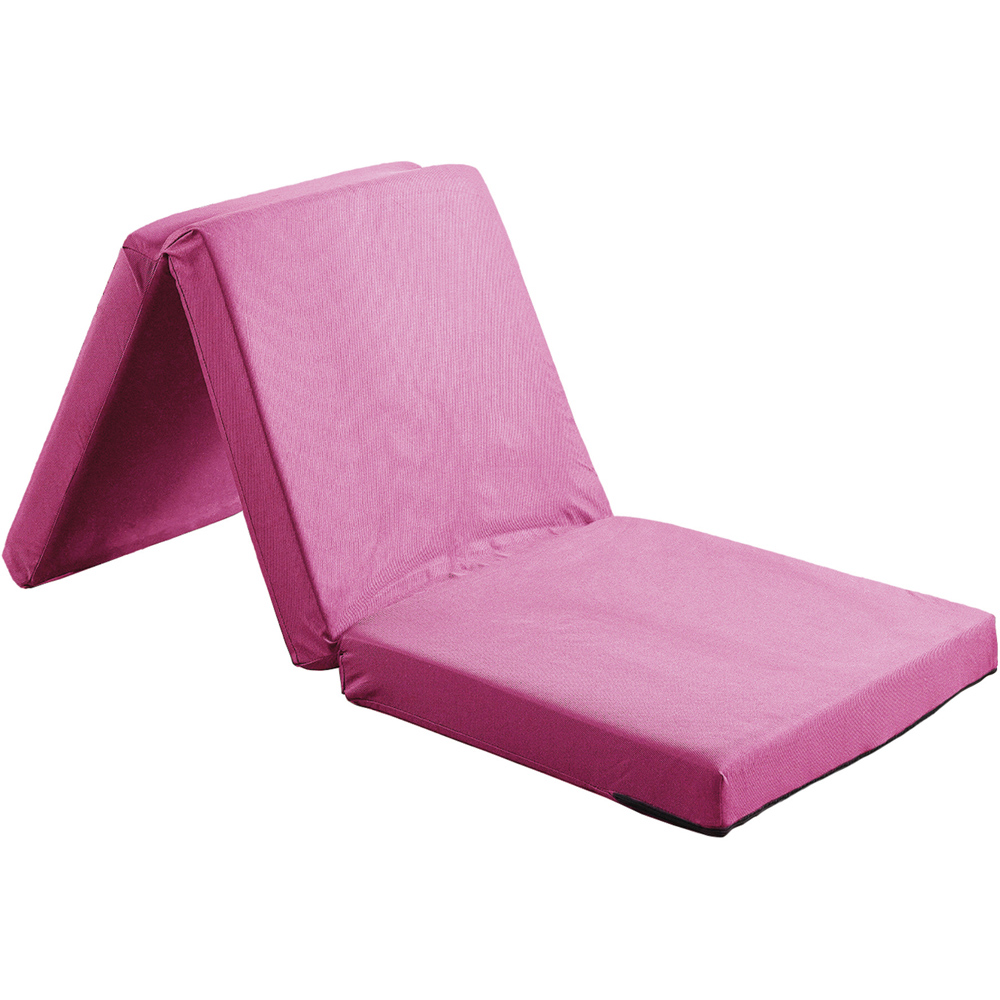 Visco Therapy Single Pink Folding Futon Z Bed Mattress Image 2