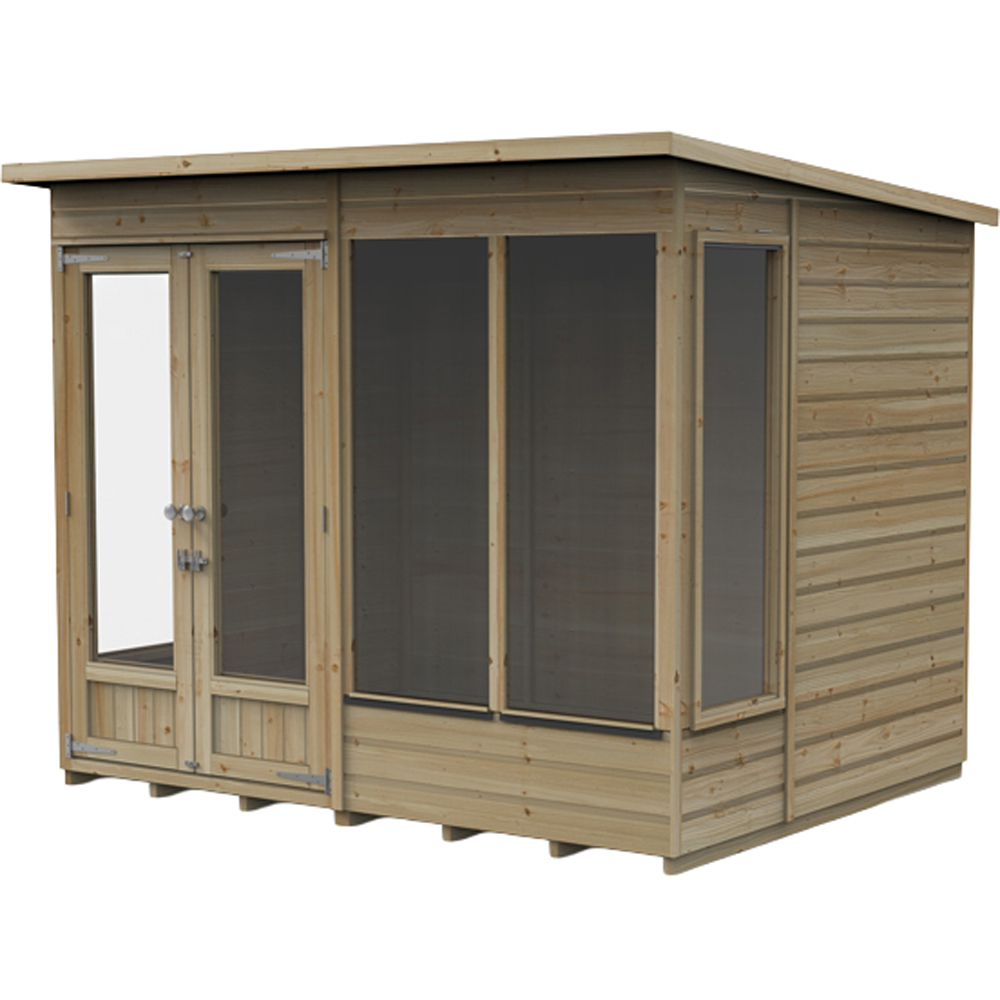 Forest Garden Beckwood 8 x 6ft Single Side Opening Pent Summerhouse Image 1