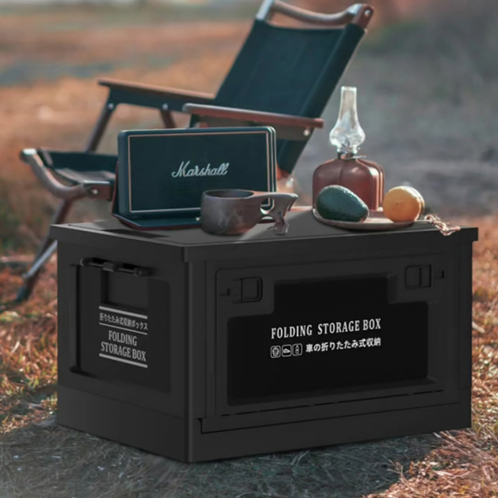 Living and Home Black Outdoor Foldable Camping Storage Box 50 x 36cm Image 7