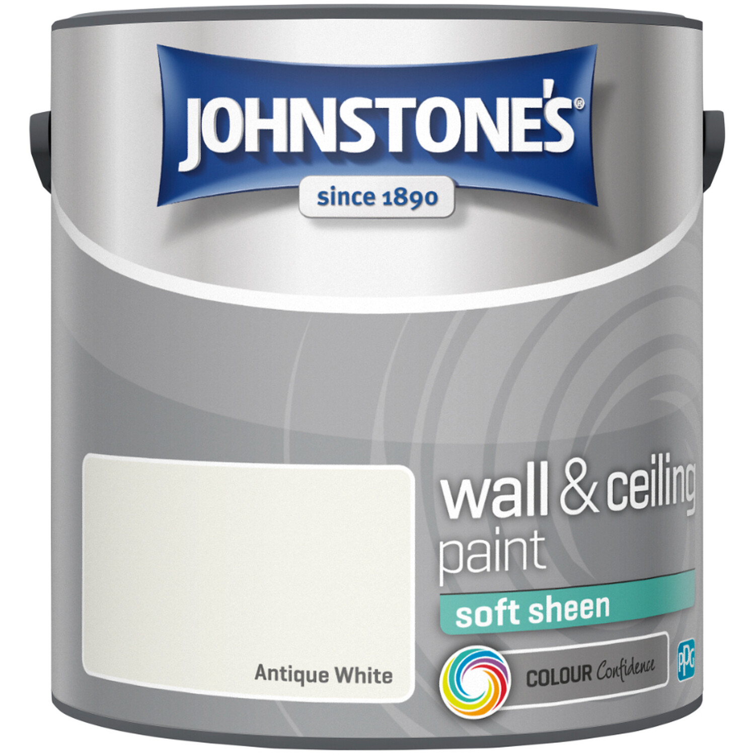 Johnstones Soft Sheen Emulsion Paint - Antique White / 2.5l Image 2