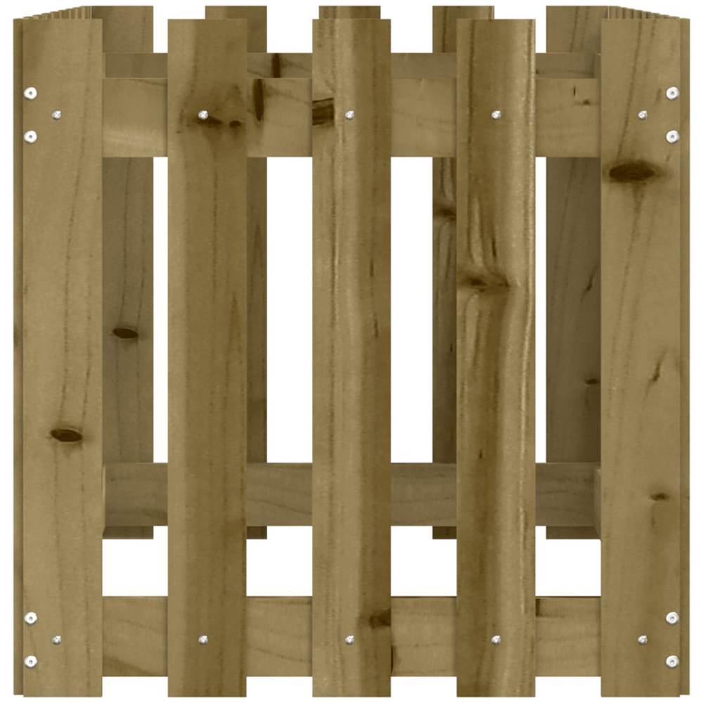 vidaXL Brown Solid Pine Wood Raised Garden Bed 50 x 100 x 50cm Image 5