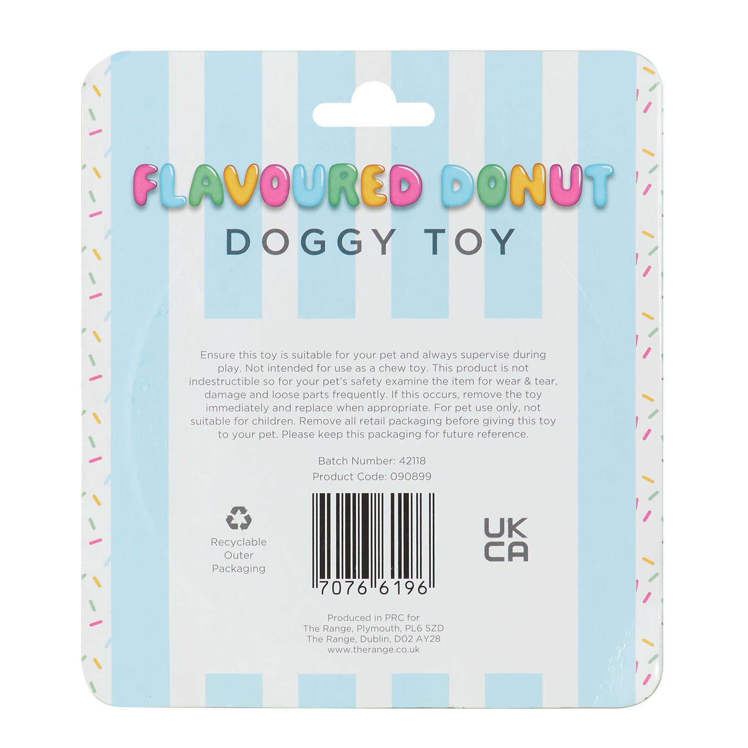 Flavoured Donut Dog Toy Image 4