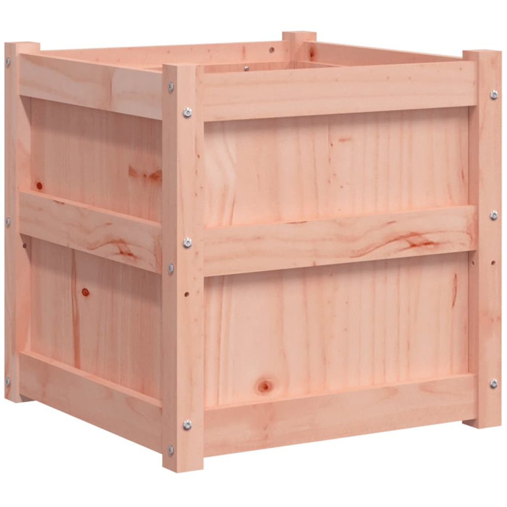 vidaXL Natural Solid Douglas Wood Garden Planter 50cm 2 Pack Image 5