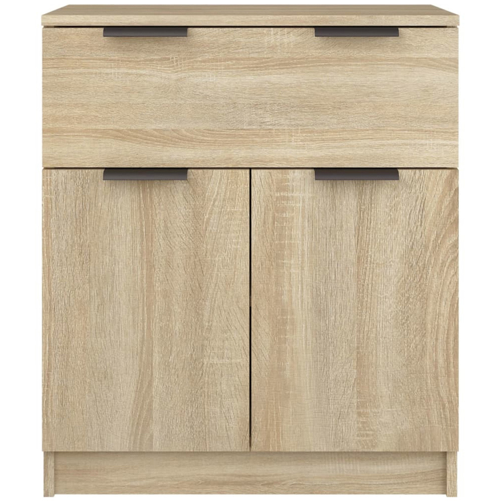 vidaXL 2 Door Single Drawer Sonoma Oak Sideboard Image 5