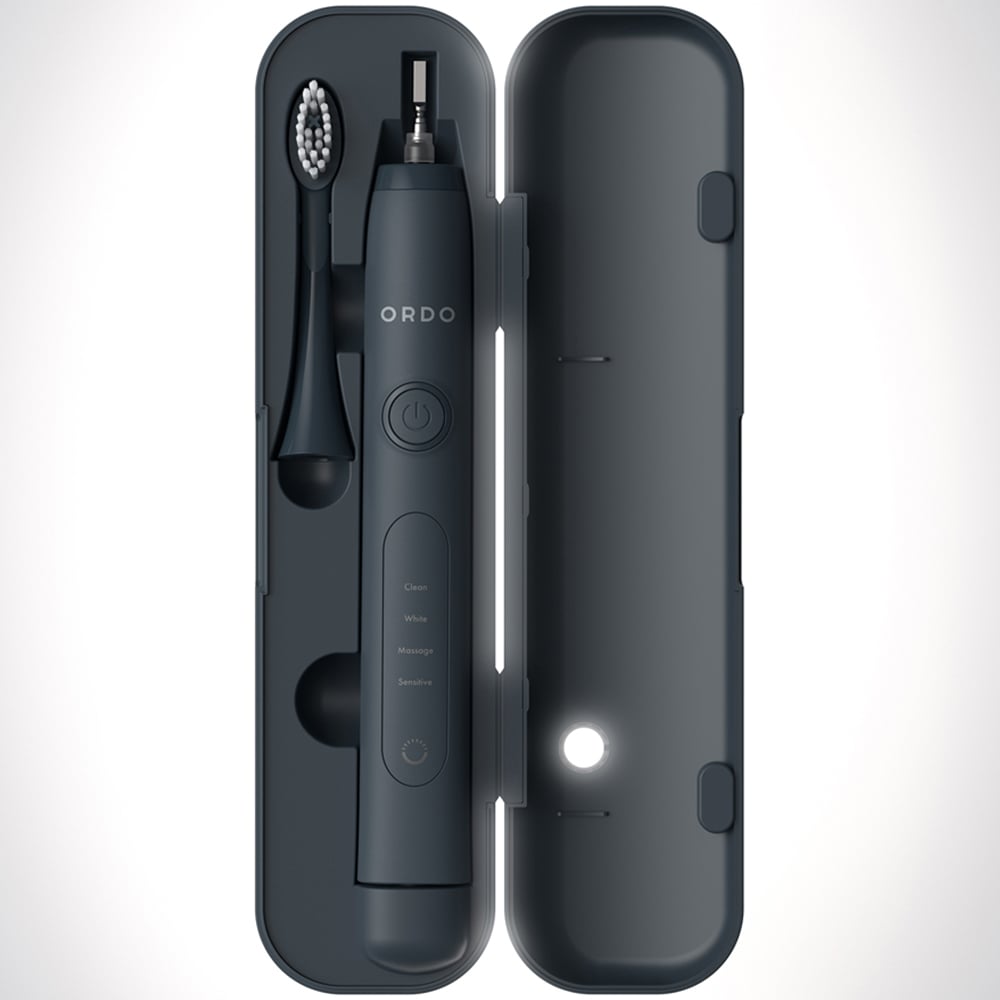 Ordo Sonic+ Charcoal Grey Electric Toothbrush with Travel Case Image 5