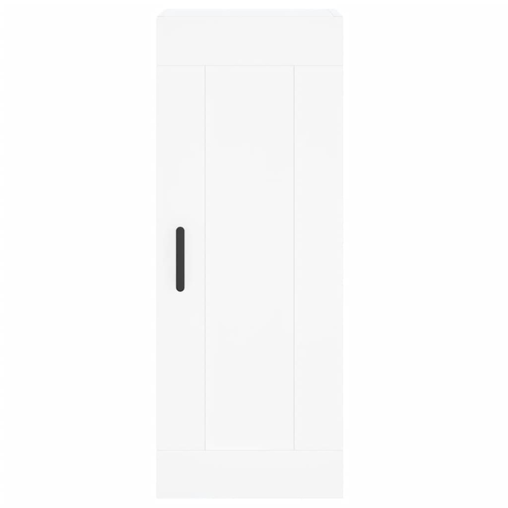 vidaXL Single Door 2 Drawer 2 Shelf White Highboard Image 8