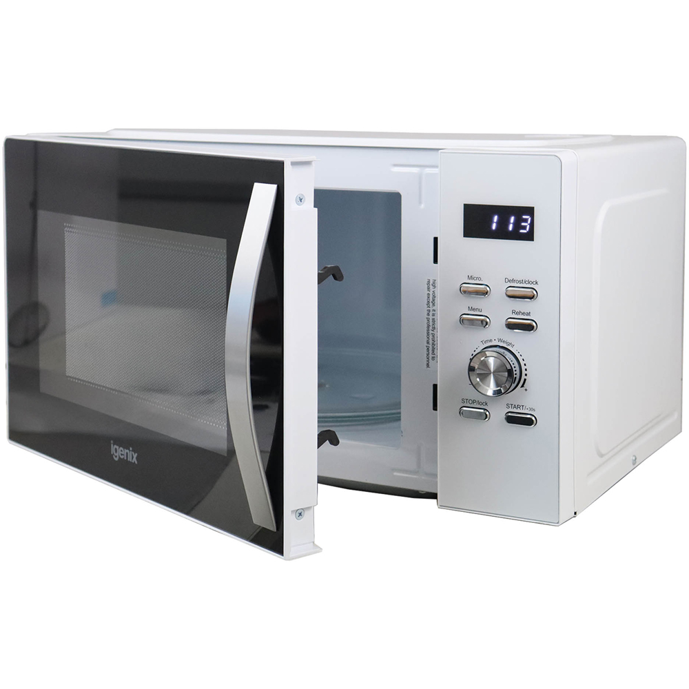 Igenix IGMS03090W White 30L Digital Microwave 950W Image 6