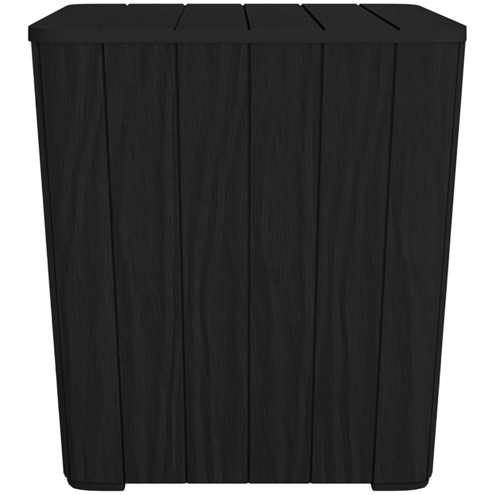 vidaXL Black Polypropylene Garden Table with Storage and Removable Lid Image 2