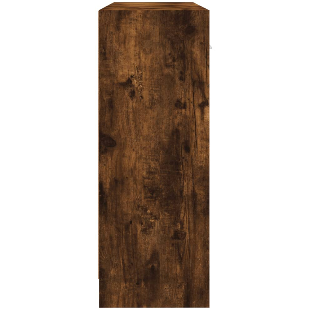 vidaXL 3 Door 3 Drawer Smoked Oak Sideboard Image 6